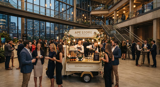 Événement corporate avec un Ape APE Store
